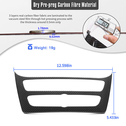Real Carbon Fiber Center Console AC CD Switch Panel Frame For Mercedes Benz G Class G500 G63 W463A W464 2019-2025