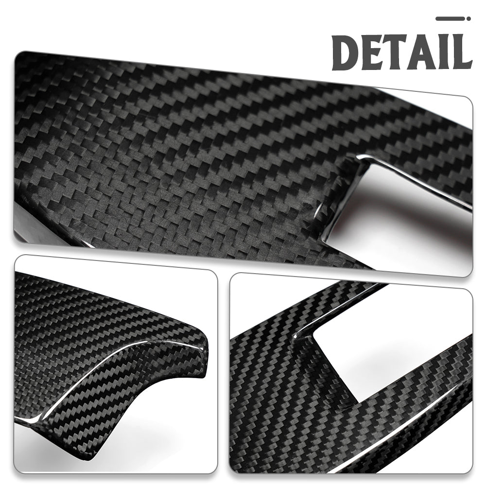 Dry Carbon Fiber Window Lift Switch Button Cover Trim For Toyota GR Yaris RS RZ Morizo 2025 2026, Inner Door Window Decor