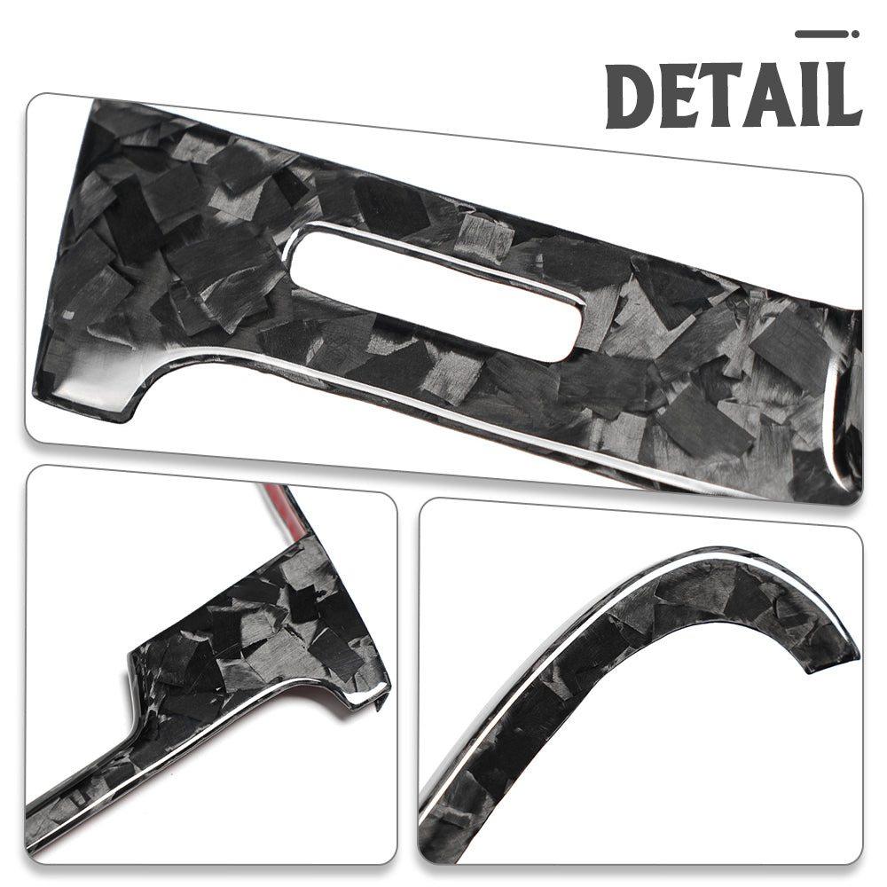 5PCS Real Dry Carbon Fiber Dashboard Air Vent Outlet Cover Trim for Lexus LC500 LC500h Coupe Covertible 2018-2026