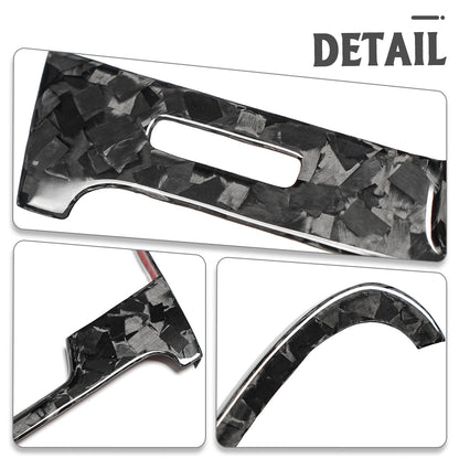 5PCS Real Dry Carbon Fiber Dashboard Air Vent Outlet Cover Trim for Lexus LC500 LC500h Coupe Covertible 2018-2026