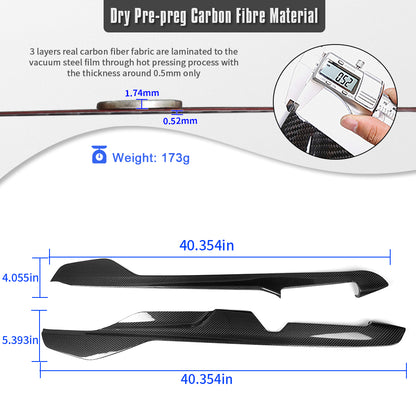 Pre-Preg Carbon Fiber For Corvette C8 Z06 Stingray 26+ Center Console Side Panel Trim