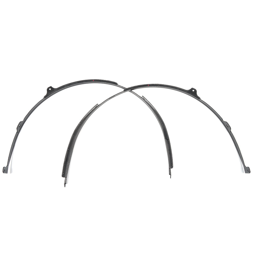 ABS Plastic, Front Wheel Eyebrow Fender Trim for Ford Mustang S650 GT Darkhorse 2024 2025, Car Wheel Arch Covers