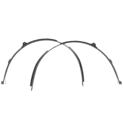 ABS Plastic, Front Wheel Eyebrow Fender Trim for Ford Mustang S650 GT Darkhorse 2024 2025, Car Wheel Arch Covers