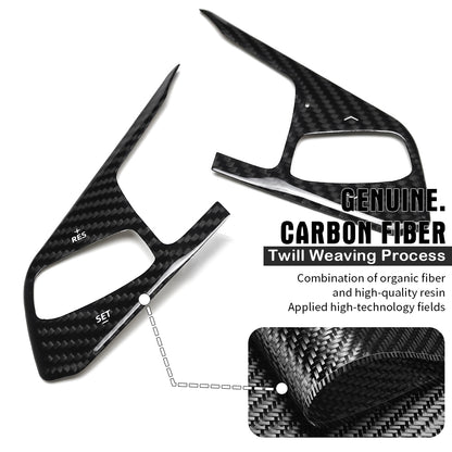 For Chevrolet Corvette C8 Stingray Convertible Coupe Z51 Z06 2024+ Facelift Steering Wheel Cover Trim Dry Carbon Fiber Accessories