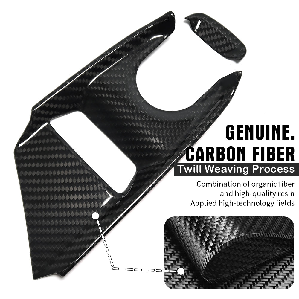 For Chevrolet Corvette C8 Stingray Z06 Z51 2020-2024 Car Mode selector cover Interior Dry Carbon Fiber Trim