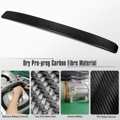 Dry Carbon Fiber Rear Roof Spoiler Panel for Acura Integra Type S DE5 A-Spec DE4 2023 2024 2025 2026 Rear Window Visor Trim Roof Lip Trim