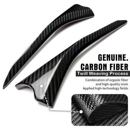 Dry Carbon Fiber Inner Door Upper Panel Trim For Corvette C8 Z51 Z06 Stingray 2020-2025
