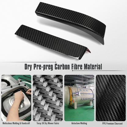 Pre-Preg Carbon Fiber For Corvette C8 Z06 ZR1 Stingray 2020-2026 Interior Door Panel Side Cover Trim