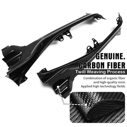 Dry Carbon Fiber Engine Bay Side Cover Trims For Lotus Emira V6 MT Sports 2022 2023 2024 2025