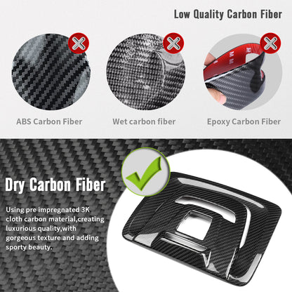Dry Carbon Fiber Roof Reading Light Lamp Cover Trim For Toyota GR Corolla GZEA14 2023 2024 2025