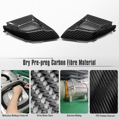 Dry Carbon Fiber Front Windshield Wiper Cowl Trim for Toyota GR Yaris XP210 2025 2026+
