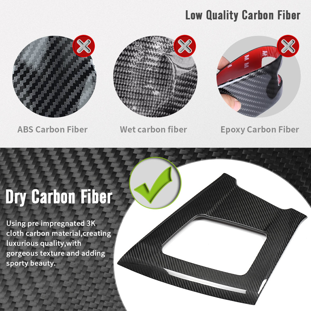 Dry Carbon Fiber Upper Dashboard HUD Trim Pad for For Corvette C8 Stingray 1LT 2LT 2026+