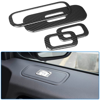 Real Carbon Fiber Door Window Switch Panel Cover Trim For Mercedes-Benz G Class G500 G550 W463a W464 G63 AMG 2019-2025