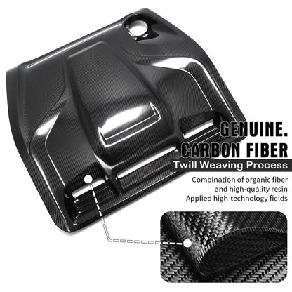 Engine Bay Cover Panel For Lotus Emira I4 AT 2023 2024 2025, Dry Carbon Fiber Engine Hood Bonnet Trim