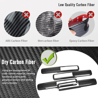 Real Carbon Fiber Inner Door Handle Cover Trim For Mercedes Benz G Class G500 G63 W463A W464 AMG 2019-2025