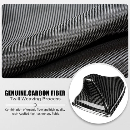 Dry Carbon Fiber Car Roof Antenna Cover Trim For Genesis G70 Prestige IK Sport Advanced 2017 - 2025, Exterior Decor
