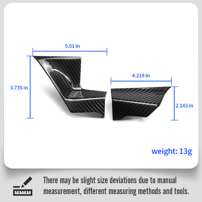 Genuine Dry Carbon Fiber Console Display Screen Lower Trim Panels For BMW 3 Series G20 G21 M2 M340i 2023 2024 2025