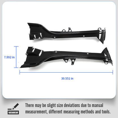 Dry Carbon Fiber Engine Bay Side Cover Trims For Lotus Emira V6 MT Sports 2022 2023 2024 2025