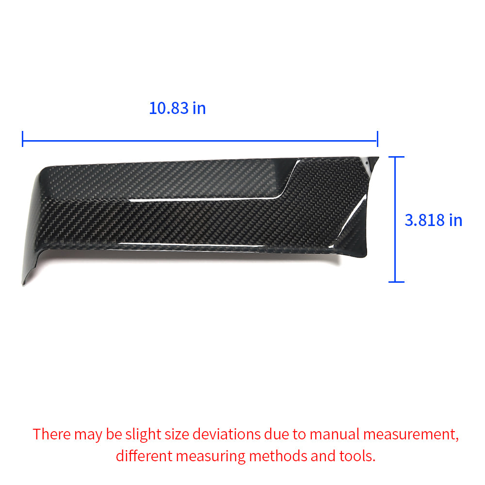 Real Carbon Fiber Dashboard Screen Navigation Back Cover For Corvette C8 2020-2023