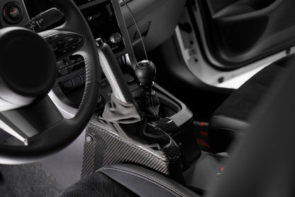 Dry Carbon Fiber Handbrake and Shift Boot Cover Kit Trim for Toyota GR Yaris Hatchback 2025 2026, Replacement