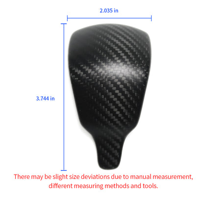 Real Carbon Fiber Gear Shifter Knob Cover Trim For Dodge Ram TRX 1500 2020-2024