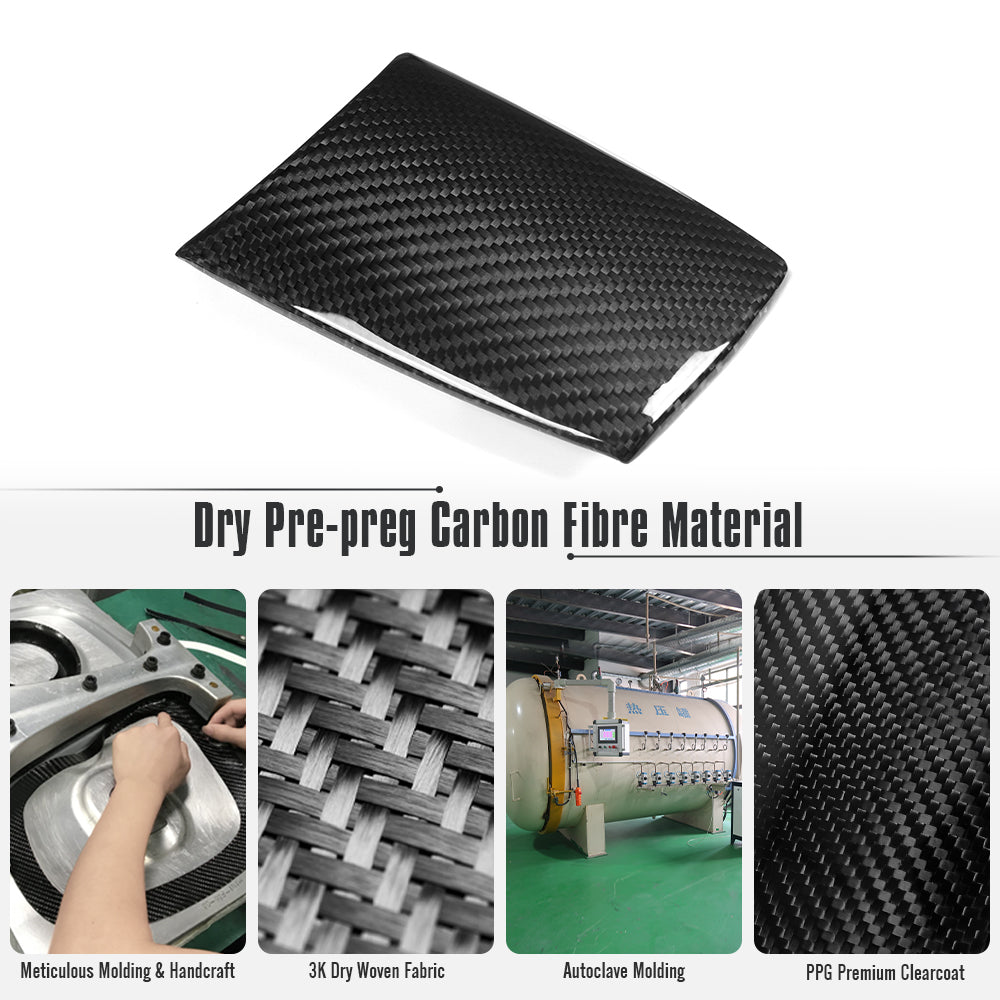 Dry Carbon Fiber Remote Touch Hand Rest Cover for Lexus LC LC500 LC500h 2018-2026, Center Console Trackpad Trim