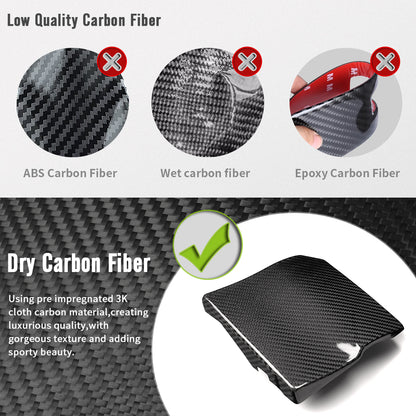 Dry Carbon Fiber Engine Fuse Box Cover Trim For Toyota GR Yaris RS RZ Morizo 2025 2026 Hatchback