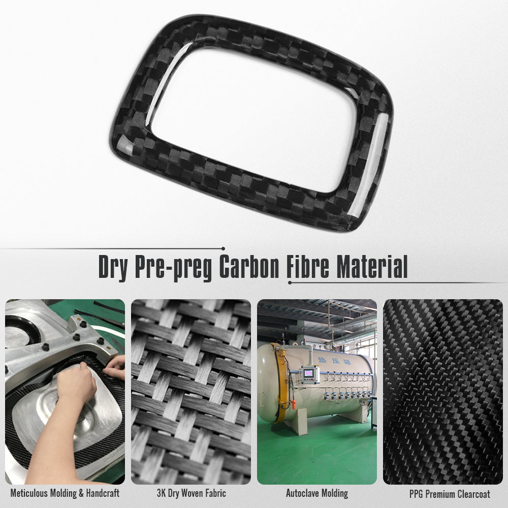 Dry Carbon Fiber Front & Rear Trunk Button Cover Trim for Chevrolet Corvette C8 Stingray Z06 ZR1 2026+