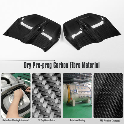 Pre-Preg Dry Carbon Fiber Rear Diffuser Fin Extension Kit for Acura Integra Type S DE5 2023 2024 2025 2026