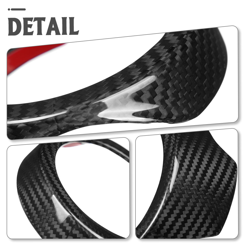 Dry Carbon Fiber Dashboard Side Vent Trim For Toyota GR Yaris 2025 2026, Center Console Air Vent Ring