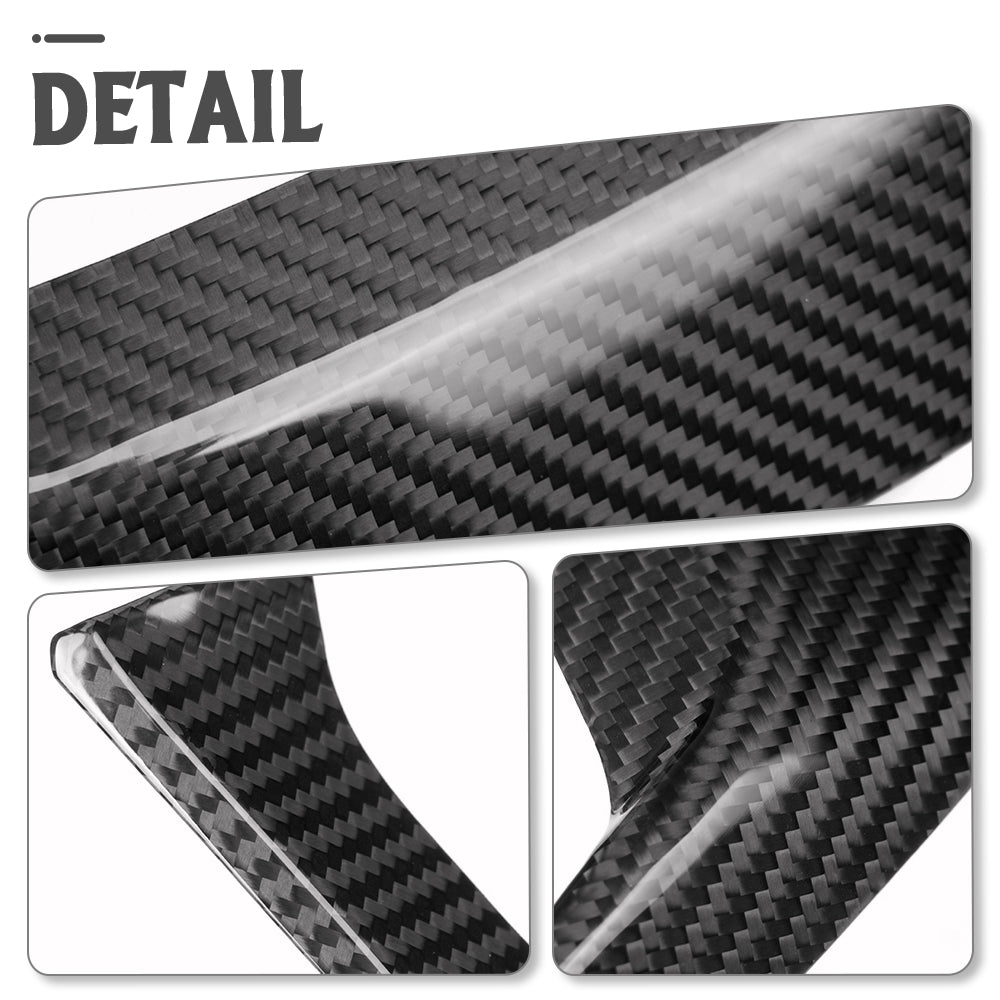 Dry Carbon Fiber Dashboard HUD Surround Panel Trim For Corvette C8 ZR1 Z06 Stingray Convertible Coupe 2026+ 2PCS Speedometer Back Bezel