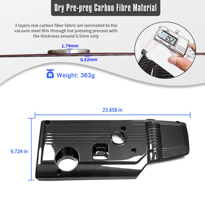 Prepreg Dry Carbon Fiber Engine Hood Cover Trim For Acura Integra Type-S 2023 2024 2025, Replacement
