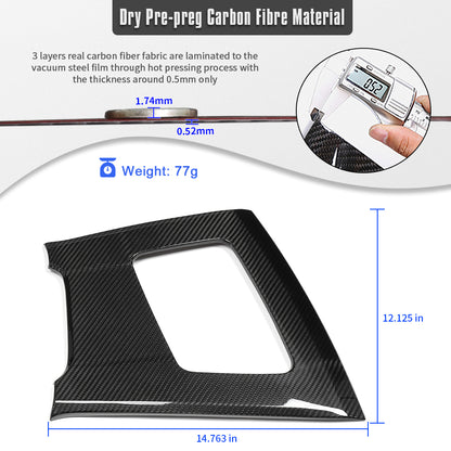 Dry Carbon Fiber Upper Dashboard HUD Trim Pad for For Corvette C8 Stingray 1LT 2LT 2026+