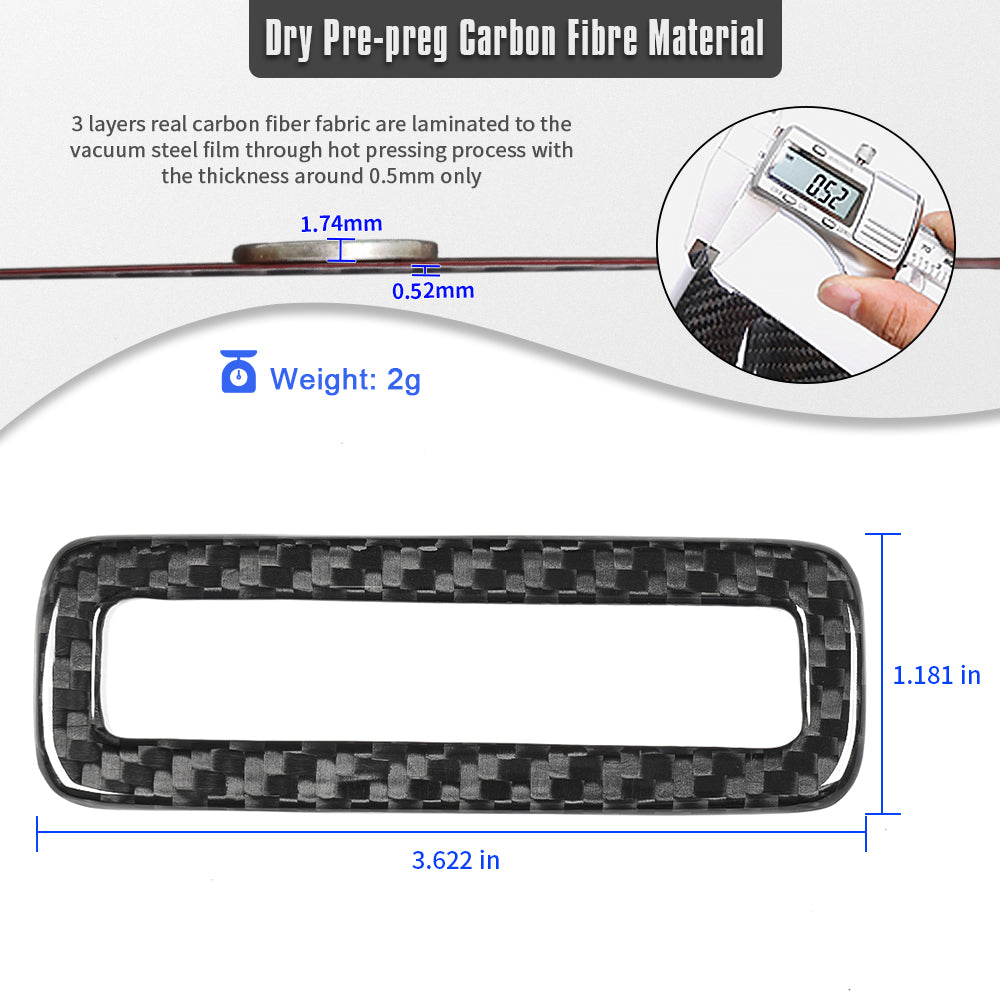 Dry Real Carbon Fiber Driver's Side Multi Switch Controls Panel for Lexus LC500 LC500h Coupe Convertible 2018-2026
