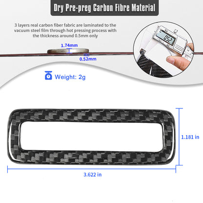 Dry Real Carbon Fiber Driver's Side Multi Switch Controls Panel for Lexus LC500 LC500h Coupe Convertible 2018-2026