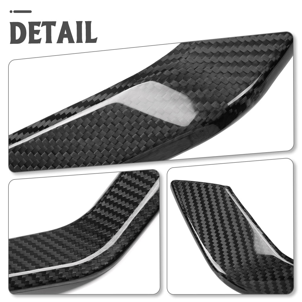 Dry Carbon Fiber Dashboard HUD Surround Panel Trim For Corvette C8 ZR1 Z06 Stingray Convertible Coupe 2026+ 2PCS Speedometer Back Bezel