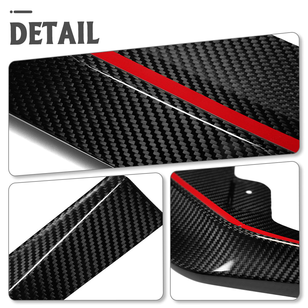 Dry Carbon Fiber Front Lip for Toyota GR Yaris Hatchback 2025 2026, Exterior Trim, 3PCS Air Dam Lower Chin Spoiler
