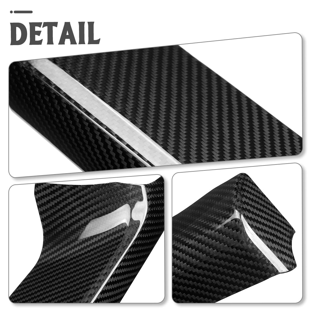 Dry Carbon Fiber Glove Box Lid Cover Trim for Toyota GR Yaris 2025 2026, Passenger-Side Decor