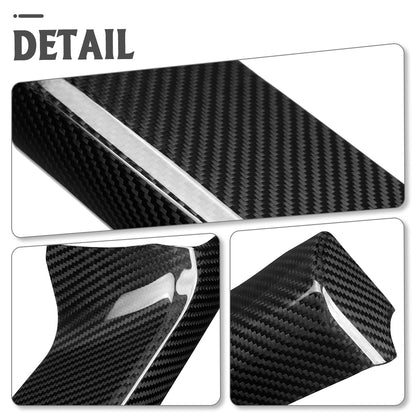 Dry Carbon Fiber Glove Box Lid Cover Trim for Toyota GR Yaris 2025 2026, Passenger-Side Decor