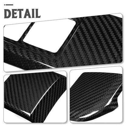 Dry Carbon Fiber Instrument Panel Lower Button Cover Trim for Toyota GR Yaris 2025 2026