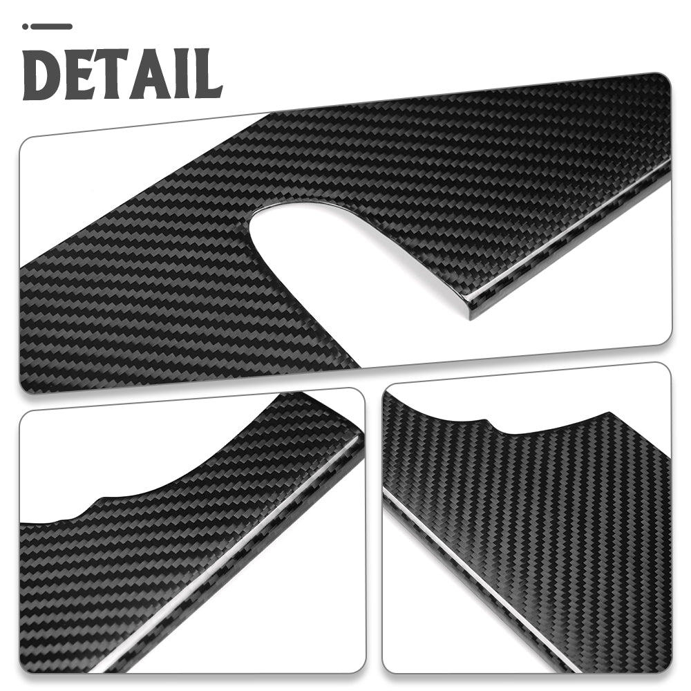Real Dry Carbon Fiber Co-Pilot Panel Trim Strip For Lexus LC LC500 LC500h 2018 2019 2020 2021 2022 2023, Center Console Decor