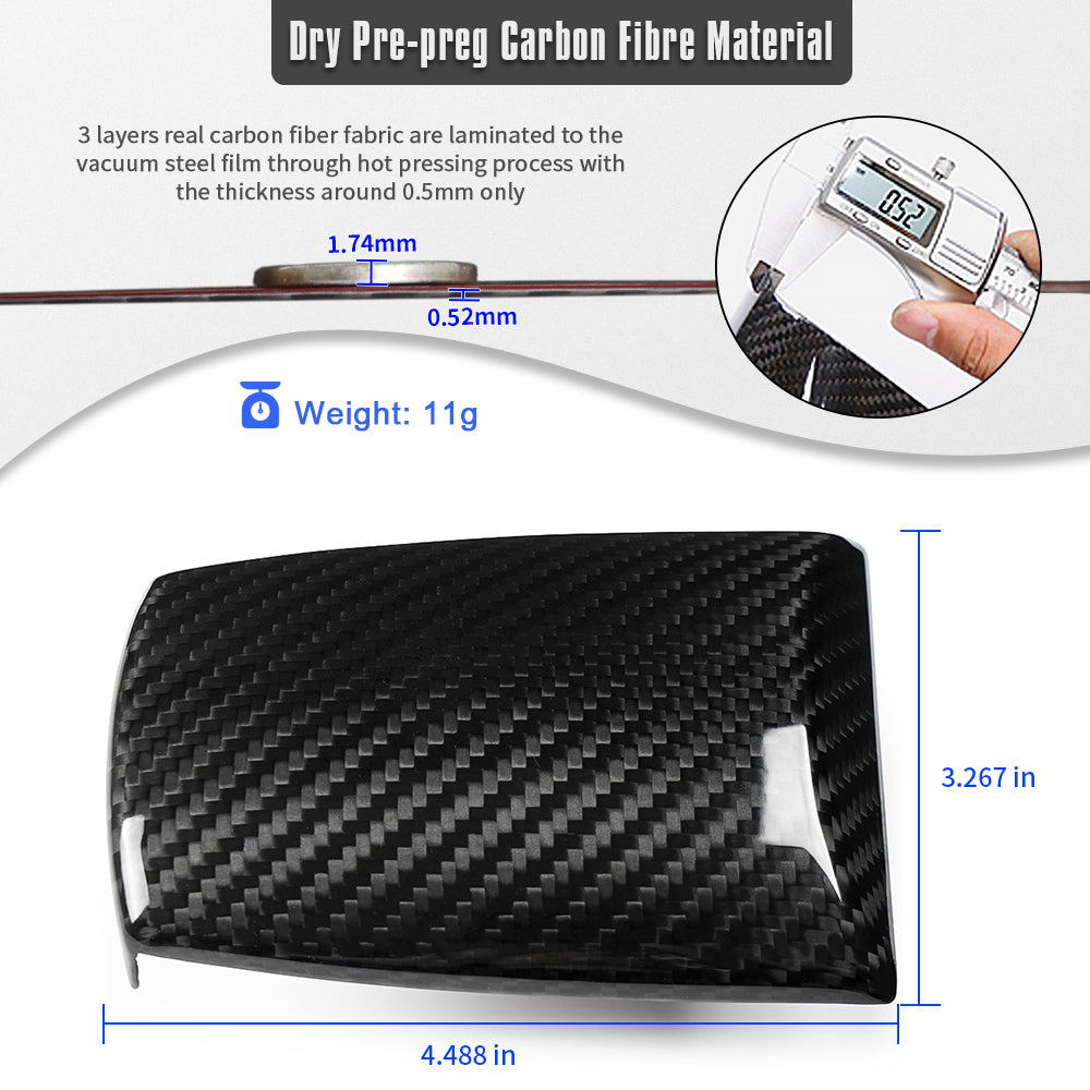 Dry Carbon Fiber Remote Touch Hand Rest Cover for Lexus LC LC500 LC500h 2018-2023, Center Console Trackpad Trim