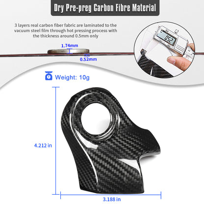 Real Dry Carbon Fiber Engine Start Button Cover Trim for Lexus IS IS500 IS350 IS300 2021 2022 2023 2024 2025 2026