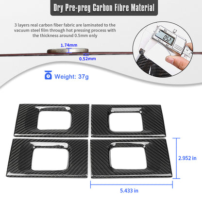Real Carbon Fiber Interior Door Handle Grab Trim For Mercedes Benz G Class G500 G63 W463A W464 2019-2025