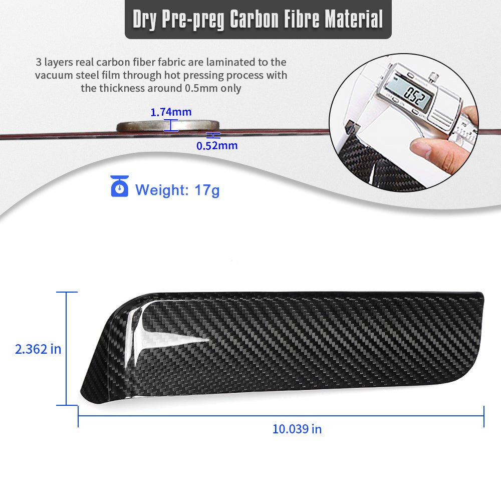 Real Dry Carbon Fiber Center Console Carplay CD Player Panel for Lexus LC500 LC500h Coupe Convertible 2018-2026