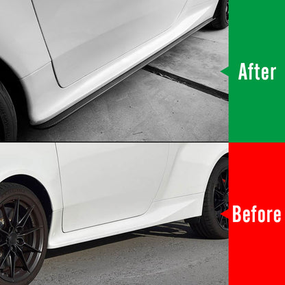 Dry Carbon Fiber Side Skirt Body Kit for Toyota GR Yaris Hatchback 2025 2026, Side Extension Splitter Lip, Car Rocker Panels