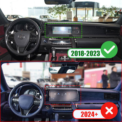 Real Dry Carbon Fiber Dashboard Side Air Conditioning Vent Outlet Cver Trim for Lexus LC500 LC500h Coupe Concertible 2018 2019 2020 2021 2022 2023, Not for 2024+