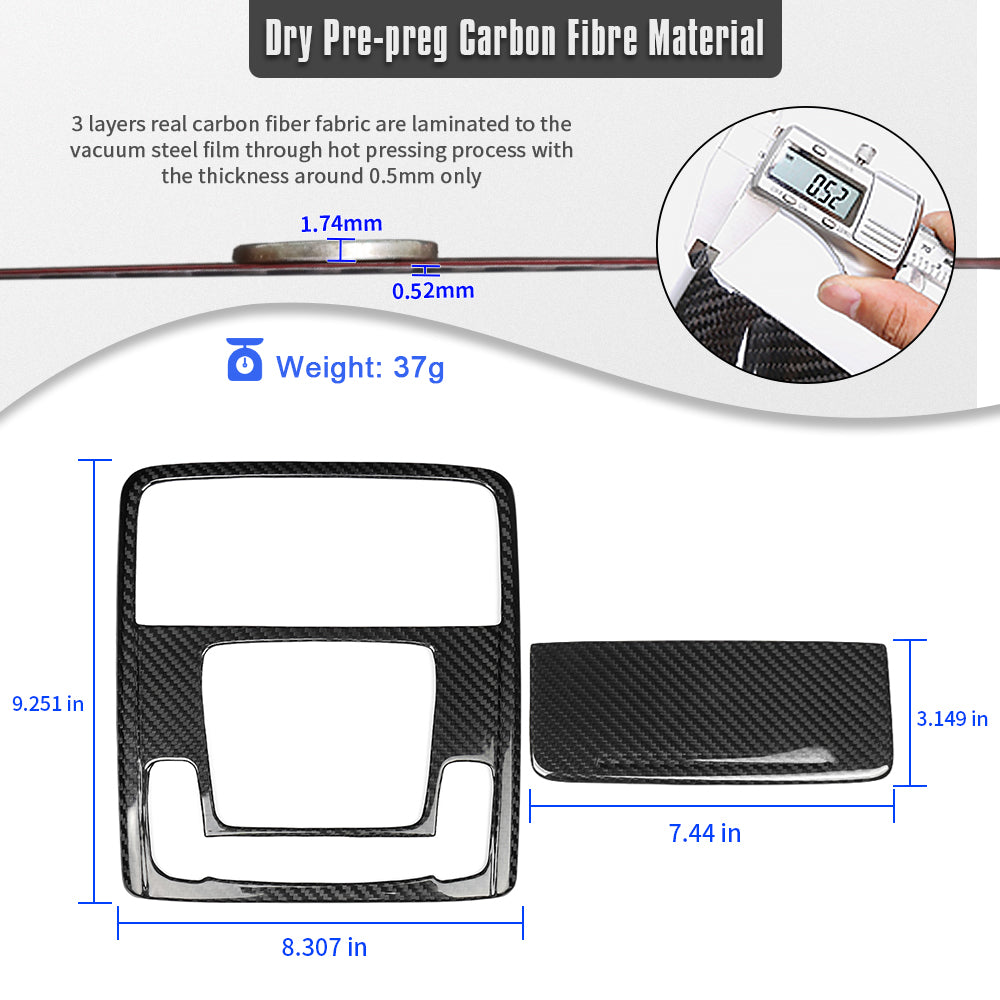 Real Carbon Fiber Roof Reading Light Panel Cover For Acura Integra Type-S A-spec 2022+