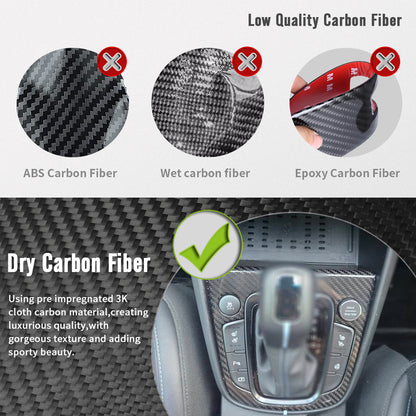 For Hyundai Kona N Kona N Line 2021+ Console Gear Shifter Knob Panel  Dry Carbon Fiber Interior Accessories