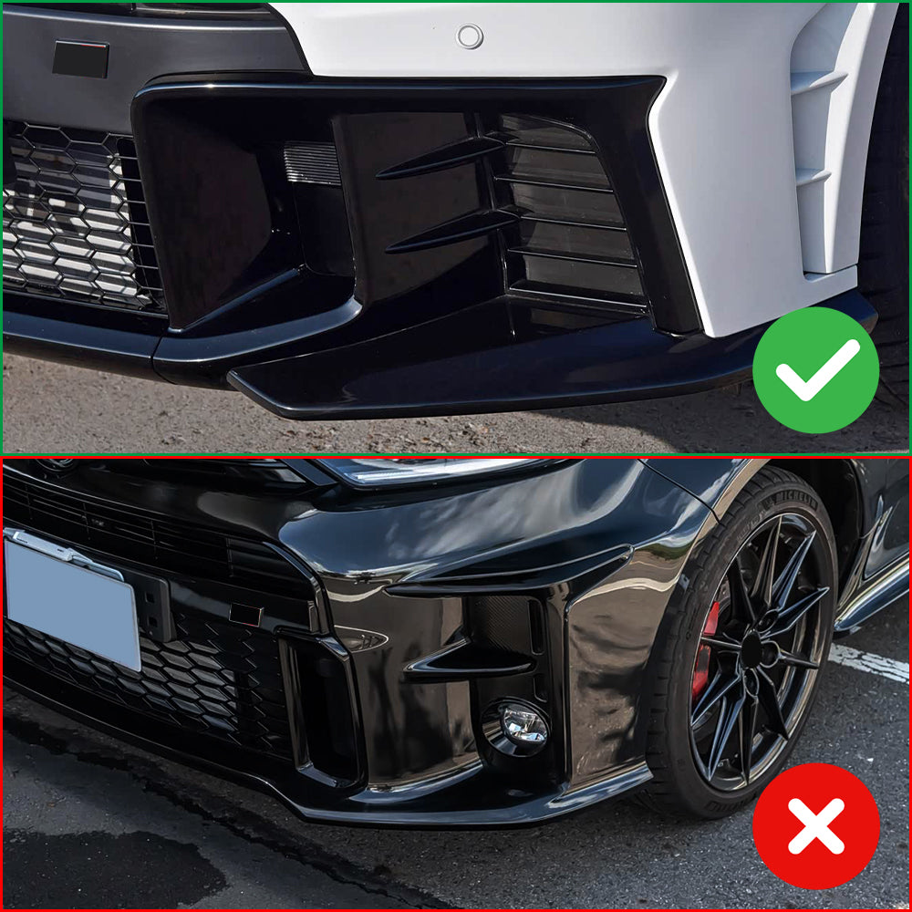 Dry Carbon Fiber Fog Light Cover Trim For Toyota GR Yaris Hatchback 2025 2026, Front Bumper Fog Lamp Frame